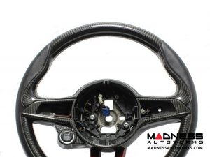 Alfa Romeo Giulia Steering Wheel Trim - Carbon Fiber - Upper Cover - Italian Theme - QV Model